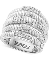 Effy - Effy Diamond Multi-row Statement Ring (1/3 Ct. T.w. - Lyst