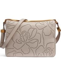 Donna Karan - Jericho Floral Perforated Medium Shoulder Bag - Lyst