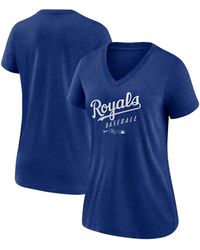 Nike - Kansas City Royals Authentic Collection Tri-blend V-neck T-shirt - Lyst