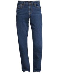 Lands' End - Recover 5 Pocket Traditional Fit Denim Jeans - Lyst