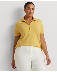 Lauren by Ralph Lauren - Plus Size Short-sleeve Polo Shirt - Lyst