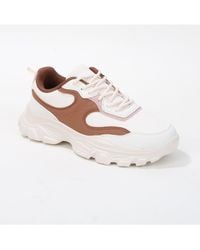 BERNESS - Lidia Mixed Material Sneakers - Lyst