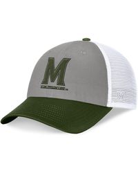 Top Of The World - Gray/green Maryland Terrapins Oht Military Appreciation Badge Trucker Adjustable Hat - Lyst