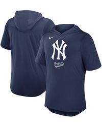 Nike - New York Yankees Tri-blend Performance Hoodie T-shirt - Lyst