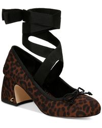 Circus by Sam Edelman - Della Lace-up Block-heel Ballet Pumps - Lyst