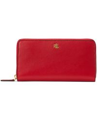 Ralph Lauren - Full-grain Leather Large Zip Continental Wallet - Lyst