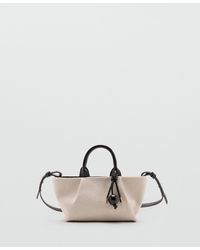 Mango - Small Canvas Bag - Lyst