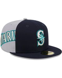 KTZ - Navy/gray Seattle Mariners Gameday Sideswipe 59fifty Fitted Hat - Lyst