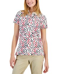 Tommy Hilfiger - Ditsy-floral Printed Polo Top - Lyst