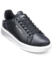 KARL LAGERFELD - Logo Plain Toe Sneakers - Lyst