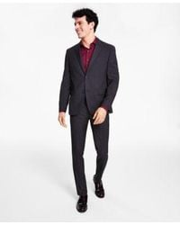 Alfani - Diamo Slim Fit Geo Print Dress Shirt Slim Fit Windowpane Check Suit Separates Created For Macys - Lyst