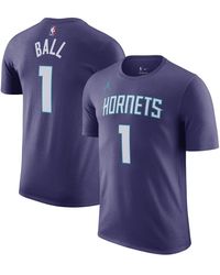 Nike - Lamelo Ball Charlotte Hornets 2022/23 Statement Edition Name And Number T-shirt - Lyst