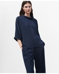 Mango - Oversized Flowing Blouse - Lyst