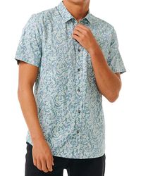 Rip Curl - Floral Reef Short Sleeve Shirt - Lyst