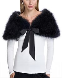Julia & Stella By Maximilian - Feather Stole - Lyst