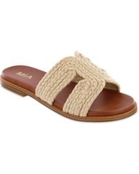MIA - Poet Flat Slide Sandals - Lyst
