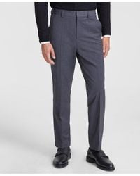 BOSS - By Boss Modern-fit Solid Wool Blend Suit Trousers - Lyst