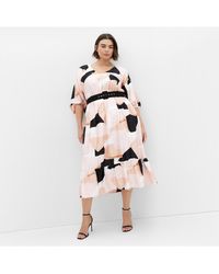 City Chic - Plus Size Betty Print Midi Dress - Lyst