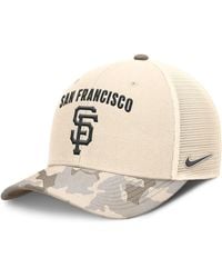 Nike - San Francisco Giants Camo Pack Rise Adjustable Trucker Hat - Lyst