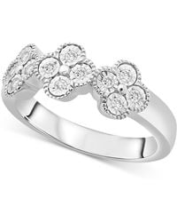 Macy's - Diamond Quatrefoil Ring (1/6 Ct. T.w. - Lyst
