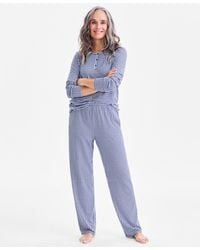 Charter Club - 2-pc. Printed Long-sleeve Packaged Pajamas Set - Lyst