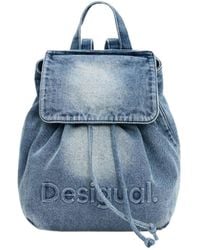 Desigual - Small Denim Charms Backpack - Lyst
