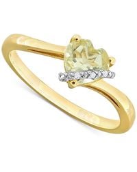 Macy's - Gemstone Heart Ring - Lyst