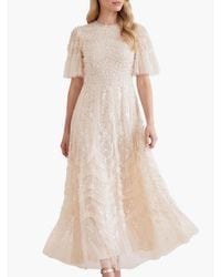 Needle & Thread - Gianna Ruffle Short Sleeve Maxi Gown - Lyst