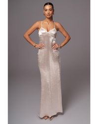 JLUXLABEL - Surreal Satin Maxi Dress - Lyst