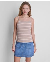 DKNY - Square Neck Tank Top - Lyst