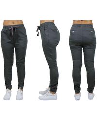 Galaxy By Harvic - Basic Stretch Twill joggers - Lyst