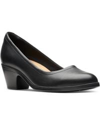 Clarks - Emily Ruby Block-heel Comfort Pumps - Lyst