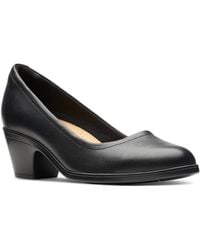 Clarks - Emily Ruby Block-heel Comfort Pumps - Lyst