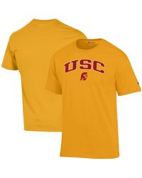 Champion - Â Usc Trojans Arch Over Logo T-shirt - Lyst