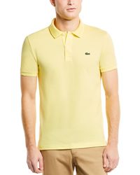 Lacoste - Slim Fit Short Sleeve Ribbed Polo Shirt - Lyst