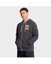 Nike - Green Bay Packers Sideline Standard Issue Utility Player Dri-fit Full-zip Hoodie - Lyst