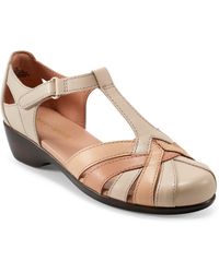 Easy Spirit - Darlyn T-strap Woven Flats - Lyst
