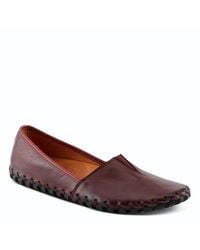 Spring Step - Kathaleta Leather Slip-on Comfort Flats - Lyst