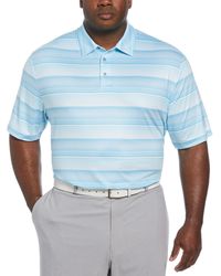 PGA TOUR - Big & Tall Linear Energy Stretch Moisture-wicking Textured Stripe Golf Polo Shirt - Lyst
