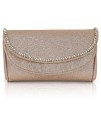 Badgley Mischka - Woman's Talia Double Flap Clutch - Lyst