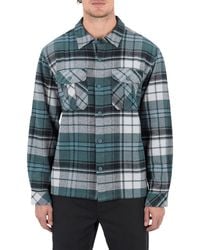Hurley - Santa Cruz Seaside Flannel Long Sleeve Shirt - Lyst