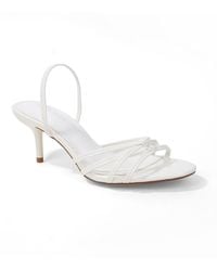BERNESS - Heidy Slingback Knotted Strappy Kitten Heel Sandals - Lyst