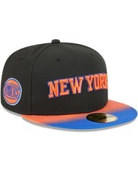KTZ - Black/blue New York Knicks Jersey Hook Statement Edition 59fifty Fitted Hat - Lyst