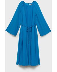 Mango - Flared-sleeve Pleated Dress - Lyst