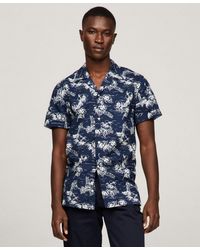 Tommy Hilfiger - Printed Short Sleeve Flex Poplin Shirt - Lyst