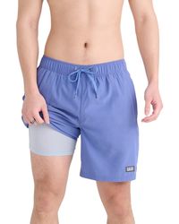 Saxx Underwear Co. - Oh Buoy 2n1 Volley 7" Swim Shorts - Lyst
