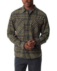 BASS OUTDOOR - Stretch Flannel Button-front Long Sleeve Shirt - Lyst