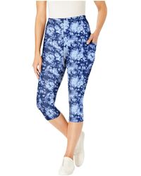 Woman Within - Plus Size Within Stretch Cotton Printed Pocket Capri legging - Lyst