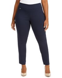 Alfani Plus Size High-rise Tummy-control Pants, Created For Macy's in ...