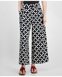 Tommy Hilfiger - Printed High-rise Wide-leg Pants - Lyst